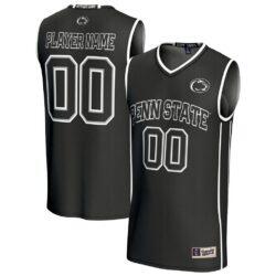 Penn State Nittany Lions GameDay Greats Youth NIL Pick-A-Player Lightweight Men's Basketball Fashion Jersey - Black - Front View