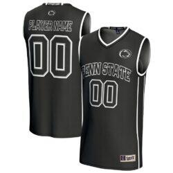 Penn State Nittany Lions GameDay Greats Unisex NIL Pick-A-Player Lightweight Women's Basketball Fashion Jersey - Black - Front View