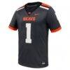 #1 Oregon State Beavers Nike Game Football Jersey - - Side View