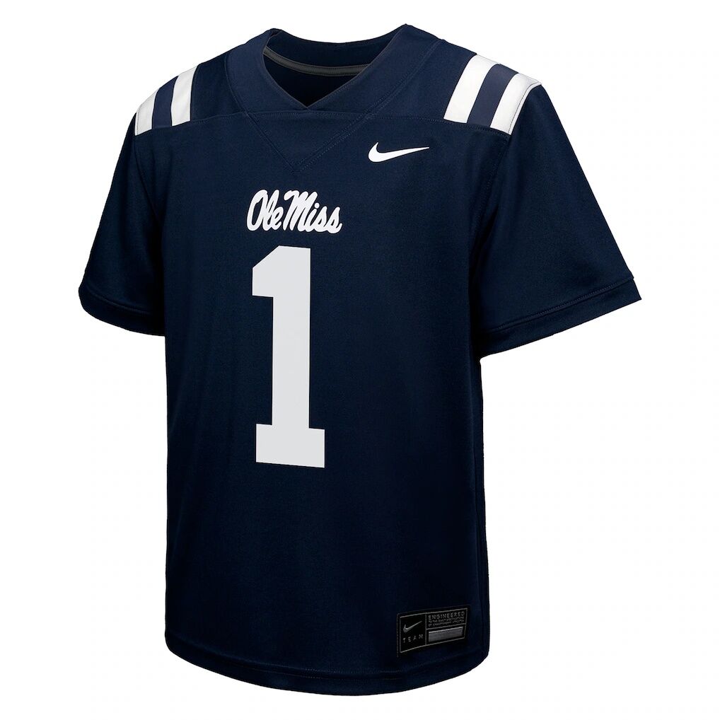 #1 Ole Miss Rebels Nike Youth Untouchable Replica Game Jersey