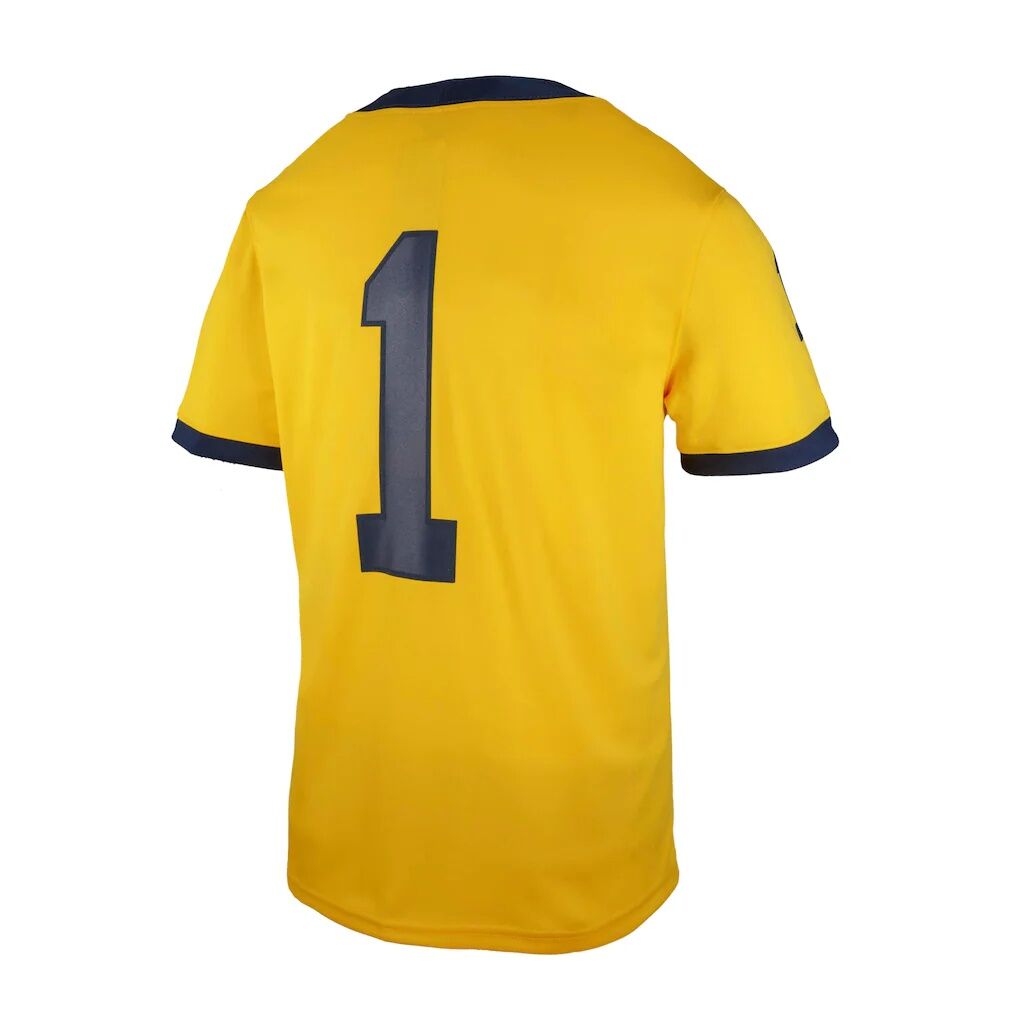 #1 Michigan Wolverines Jordan Brand Youth  Untouchable Replica Game Jersey - Maize