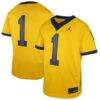 #1 Michigan Wolverines Jordan Brand Youth Untouchable Replica Game Jersey - - Front View