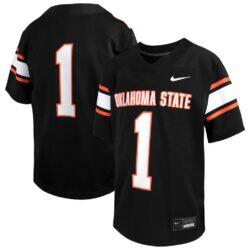#1 Oklahoma State Cowboys Nike Toddler Untouchable Replica Game Jersey - Black - Front View
