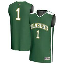 #1 UAB Blazers GameDay Greats Youth Lightweight Basketball Fashion Jersey - Green - Front View