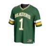 #1 UAB Blazers GameDay Greats Unisex Lightweight Football Fashion Jersey - Green - Side View