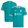 Liverpool adidas Youth 2025/26 Third Replica Jersey - Green - Front View