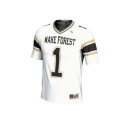 #1 Wake Forest Demon Deacons GameDay Greats Unisex Lightweight Football Fashion Jersey - White - Side View