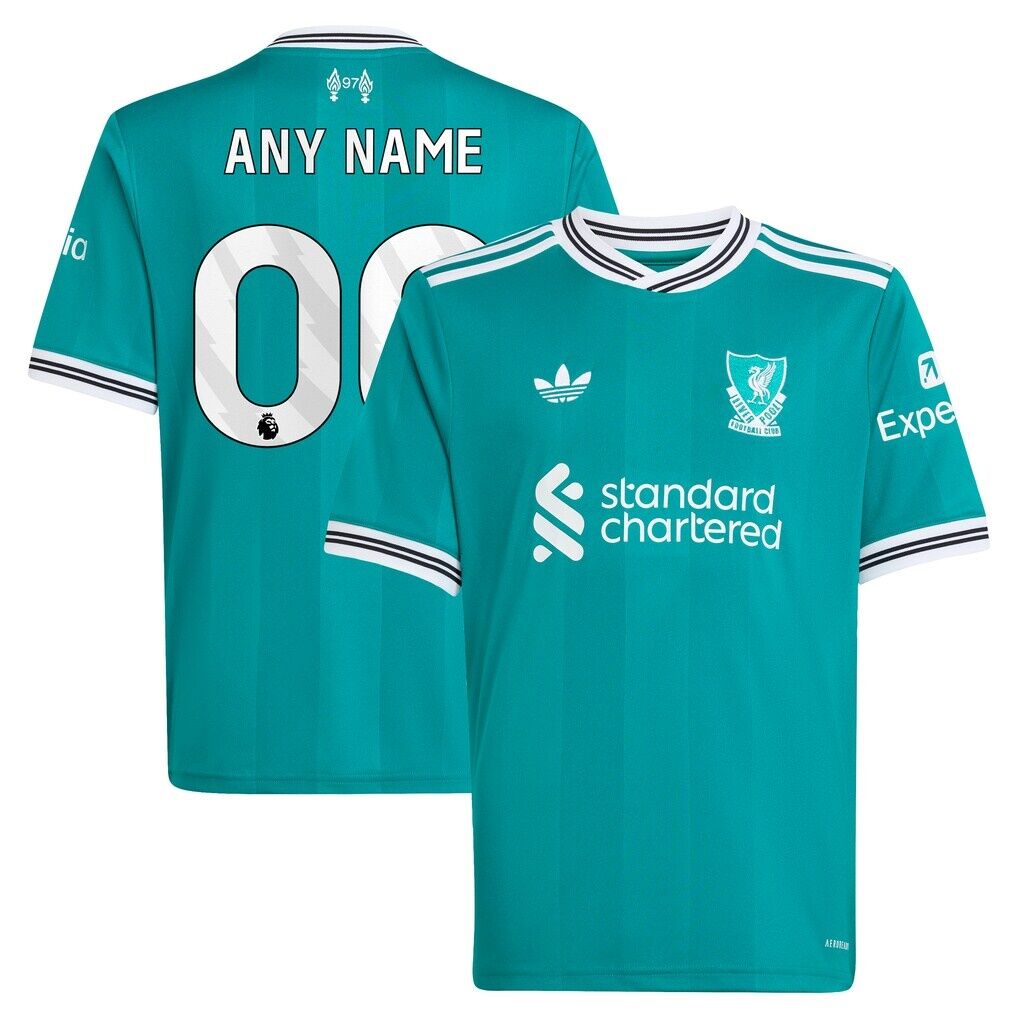 Liverpool adidas Youth 2025/26 Third Replica Custom Jersey