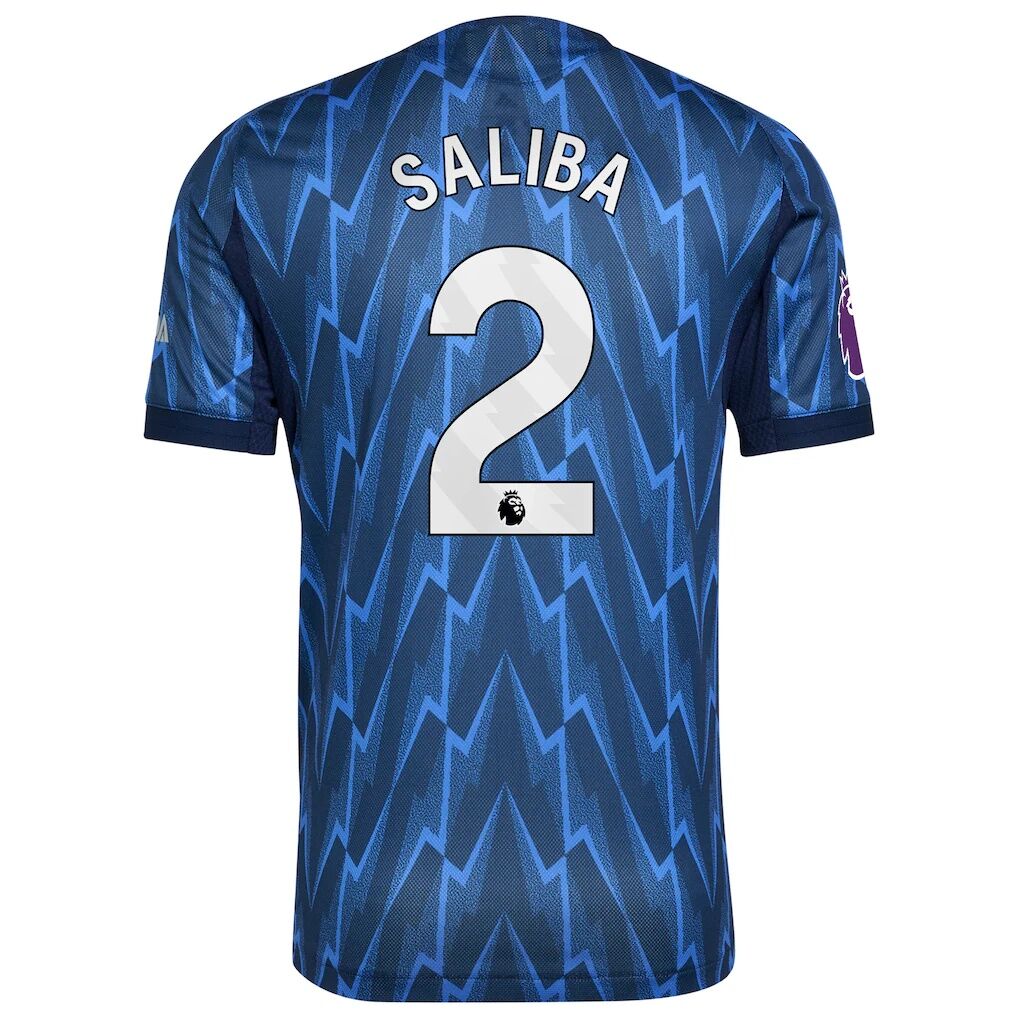 William Saliba Arsenal adidas 2025/26 Away Authentic Player Jersey