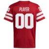 Nebraska Huskers adidas NIL Pick-A-Player Home Premier Football Jersey - - Detail View