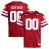 Nebraska Huskers adidas Custom Home Premier Football Jersey - - Front View