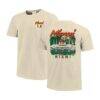 Miami Hurricanes Image One Comfort Colors Hand-Drawn Campus Stack T-Shirt - - Front View