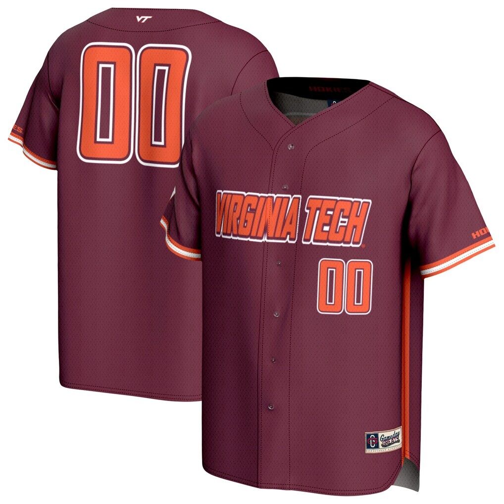 #00 Virginia Tech Hokies GameDay Greats Youth Lightweight Collegiate Baseball Fashion Jersey - Maroon