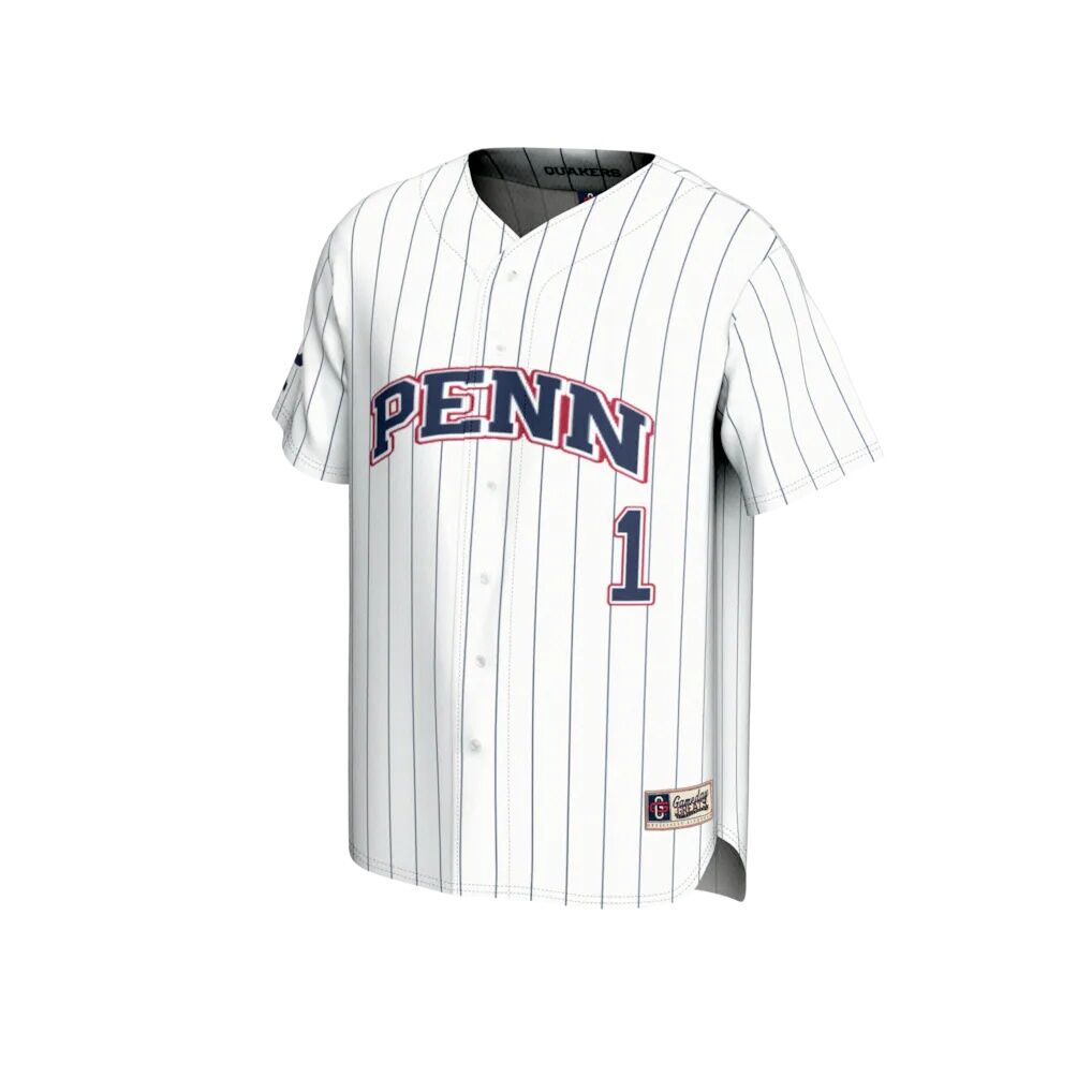 #1 Pennsylvania Quakers GameDay Greats Youth Lightweight Collegiate Baseball Fashion Jersey