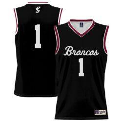 #1 Santa Clara Broncos GameDay Greats Unisex Lightweight Collegiate Basketball Fashion Jersey - Black - Front View