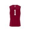#1 Santa Clara Broncos GameDay Greats Youth Lightweight Collegiate Basketball Fashion Jersey - Maroon - Detail View