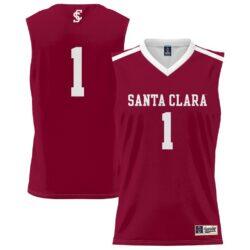#1 Santa Clara Broncos GameDay Greats Youth Lightweight Collegiate Basketball Fashion Jersey - Maroon - Front View