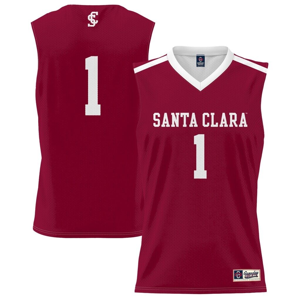 #1 Santa Clara Broncos GameDay Greats Youth Lightweight Collegiate Basketball Fashion Jersey - Maroon