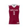 #1 Santa Clara Broncos GameDay Greats Youth Lightweight Collegiate Basketball Fashion Jersey - Maroon - Side View