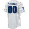 Nevada Wolf Pack GameDay Greats Youth Lightweight Collegiate Baseball Pinstripe NIL Pick-A-Player Fashion Jersey - White - Detail View