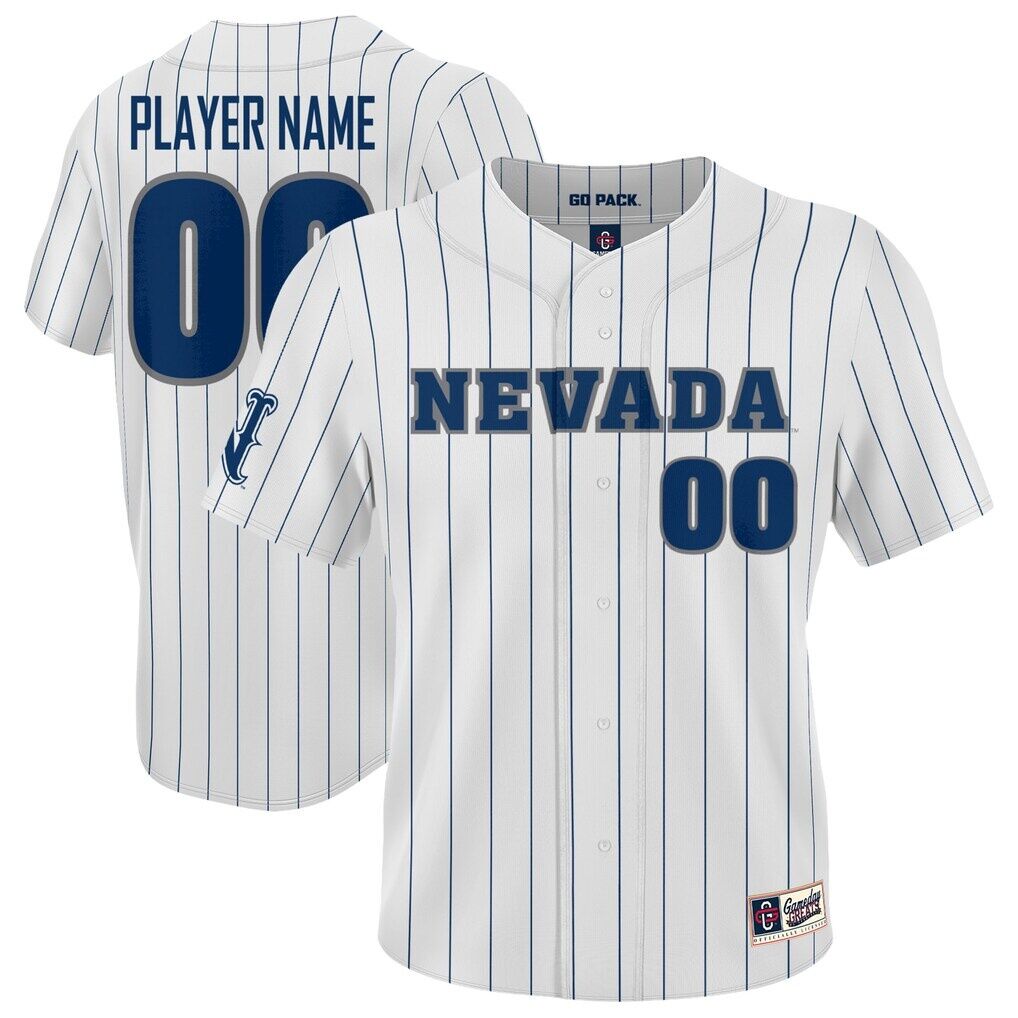 Nevada Wolf Pack GameDay Greats Youth Lightweight Collegiate Baseball Pinstripe NIL Pick-A-Player Fashion Jersey
