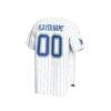 Memphis Tigers GameDay Greats Youth Lightweight Collegiate Baseball Pinstripe NIL Pick-A-Player Fashion Jersey - White - Detail View