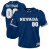 Nevada Wolf Pack GameDay Greats Unisex Lightweight Collegiate Baseball NIL Pick-A-Player Fashion Jersey - Navy - Front View
