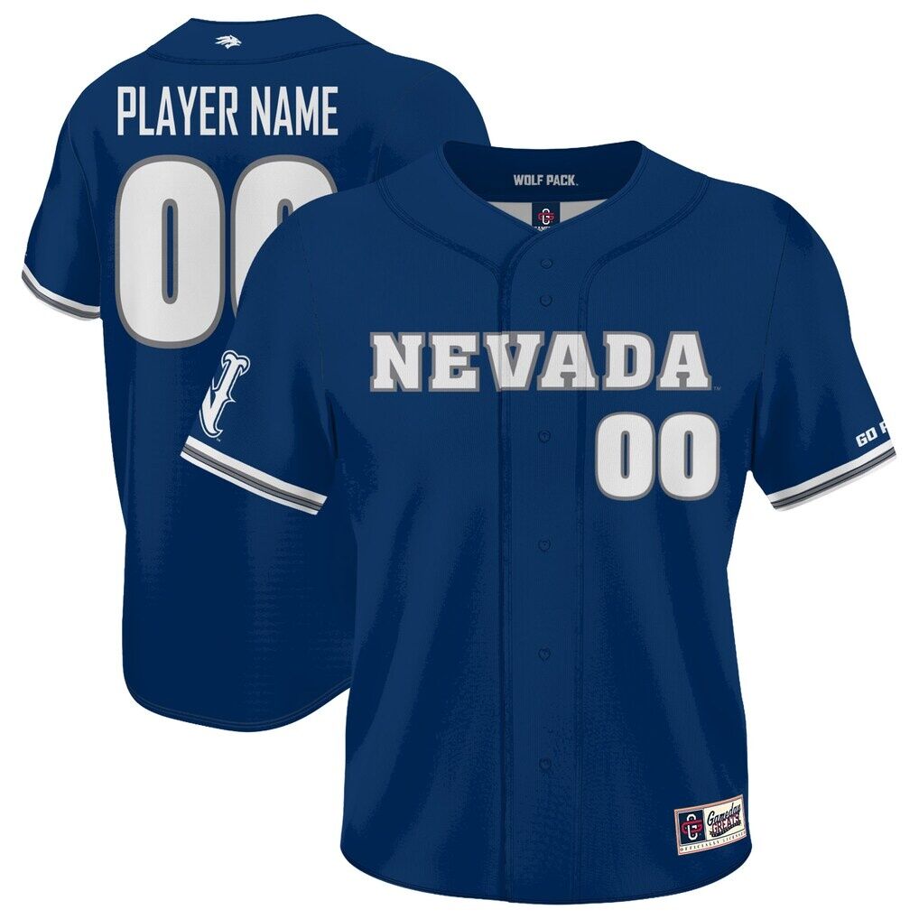 Nevada Wolf Pack GameDay Greats Unisex Lightweight Collegiate Baseball NIL Pick-A-Player Fashion Jersey