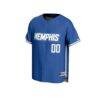 Memphis Tigers GameDay Greats Unisex Lightweight Collegiate Baseball NIL Pick-A-Player Fashion Jersey - - Side View