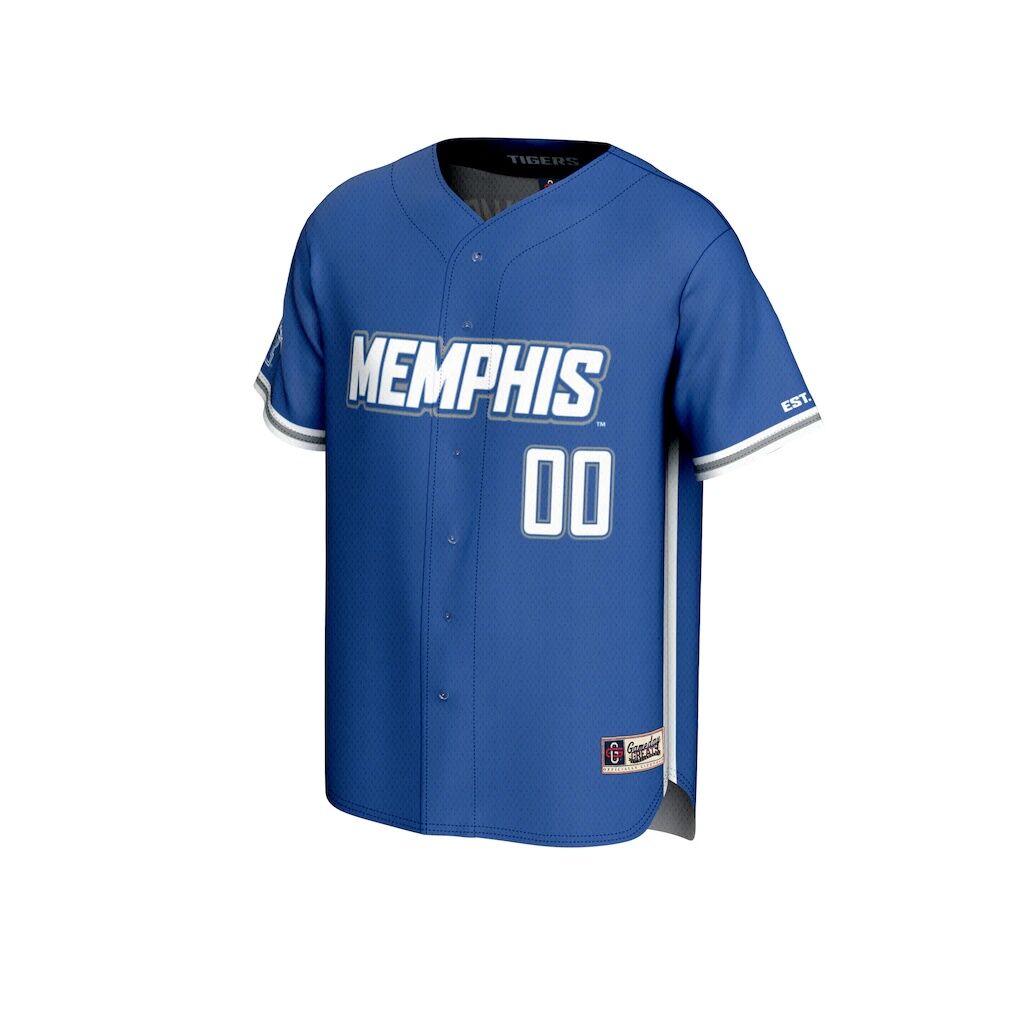 Memphis Tigers GameDay Greats Unisex Lightweight Collegiate Baseball NIL Pick-A-Player Fashion Jersey - Royal