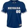 Nevada Wolf Pack GameDay Greats Youth Lightweight Collegiate Baseball NIL Fashion Jersey - Navy - Side View