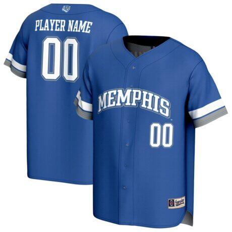 Memphis Tigers GameDay Greats Unisex Lightweight Collegiate Baseball NIL Pick-A-Player Fashion Jersey - - Front View