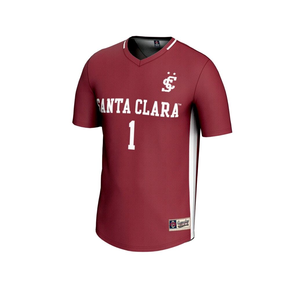 #1 Santa Clara Broncos GameDay Greats Youth Lightweight Women's Soccer Fashion Jersey - Maroon