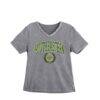 Southeastern Louisiana Lions Gameday Couture Women's Iconic Edge Rhinestone V-Neck T-Shirt - Gray - Front View