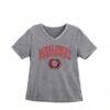 SEMO Redhawks Gameday Couture Women's Iconic Edge Rhinestone V-Neck T-Shirt - Gray - Front View