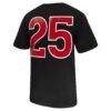 #25 Rutgers Scarlet Knights Nike Untouchable Replica Game Jersey - Black - Detail View