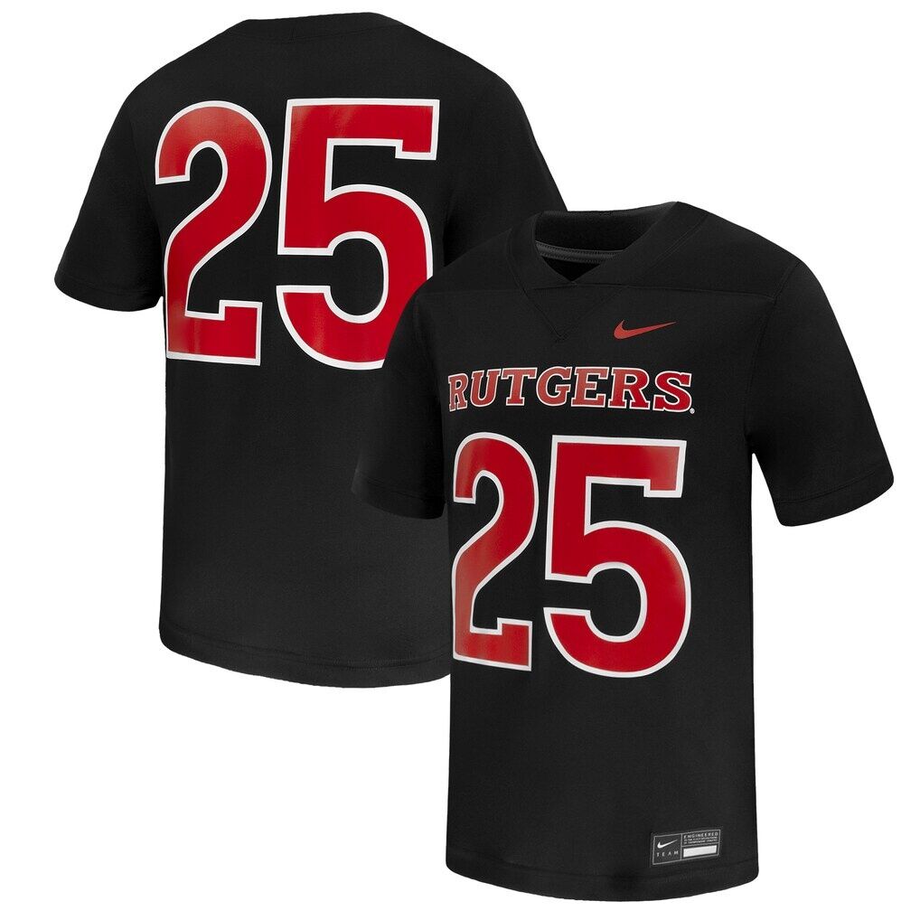 #25 Rutgers Scarlet Knights Nike Untouchable Replica Game Jersey
