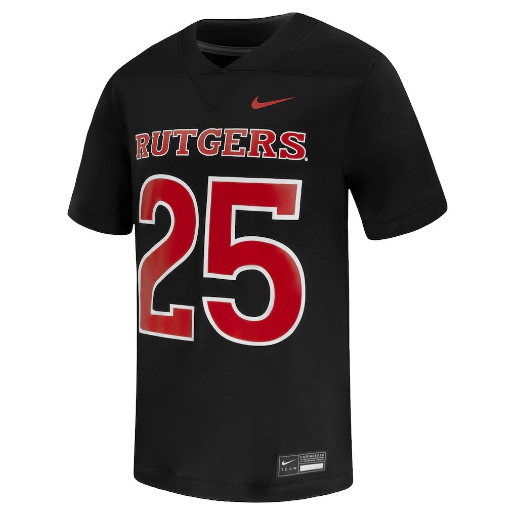 #25 Rutgers Scarlet Knights Nike Untouchable Replica Game Jersey