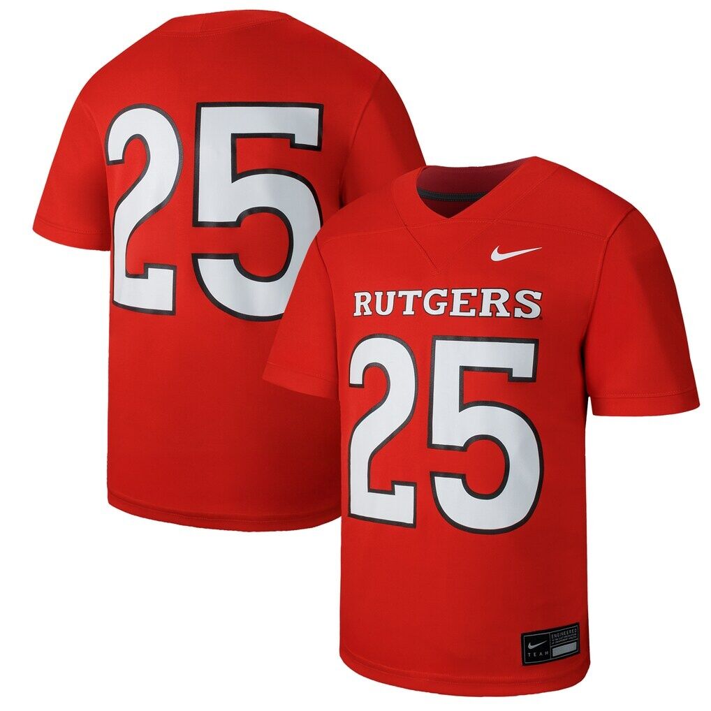 #1 Rutgers Scarlet Knights Nike Youth Untouchable Replica Game Jersey - Scarlet