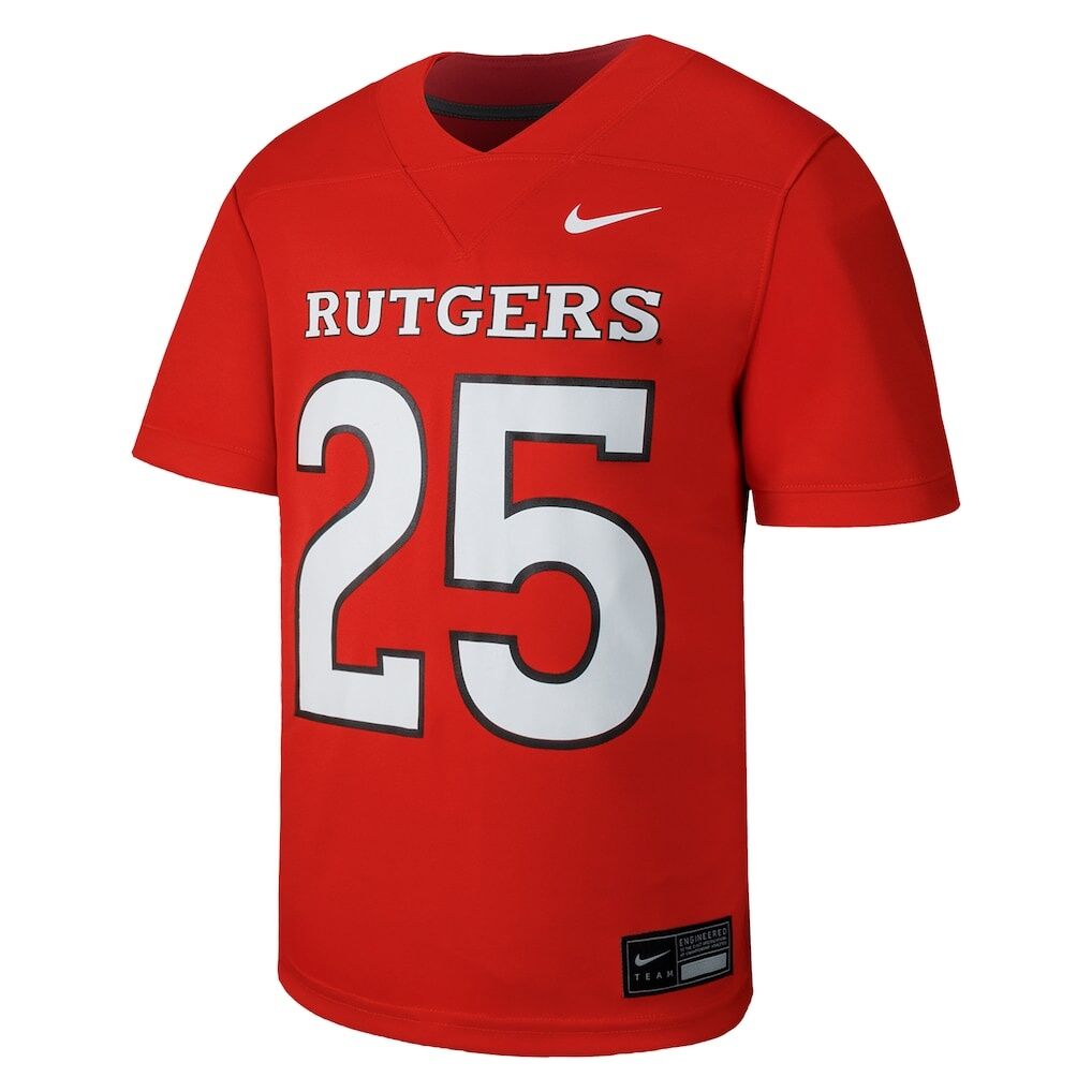 #1 Rutgers Scarlet Knights Nike Youth Untouchable Replica Game Jersey - Scarlet