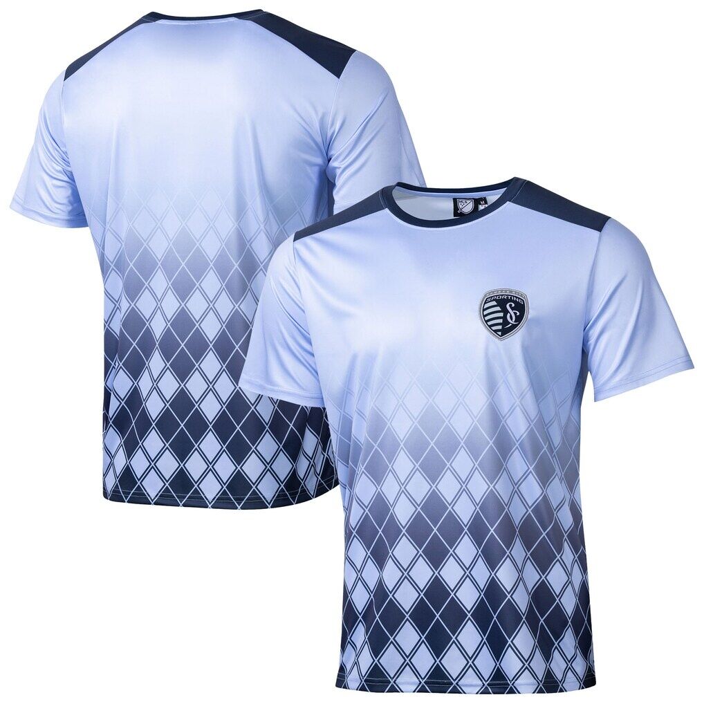Sporting Kansas City Sport Design Sweden Sublimated Crest T-Shirt - Light Blue