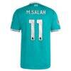 Mohamed Salah Liverpool adidas 2025/26 Third Authentic Player Jersey - Green - Detail View