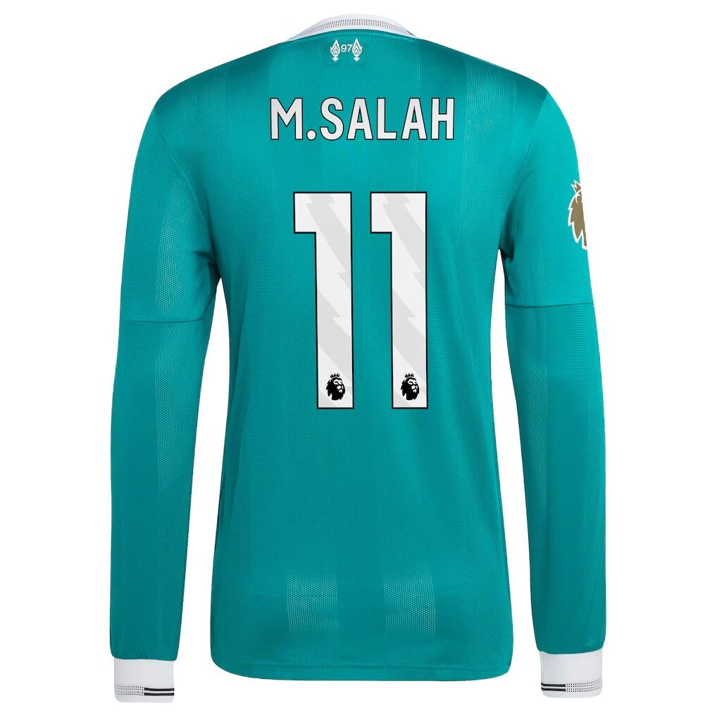 Mohamed Salah Liverpool adidas 2025/26 Third Authentic Long Sleeve Player Jersey