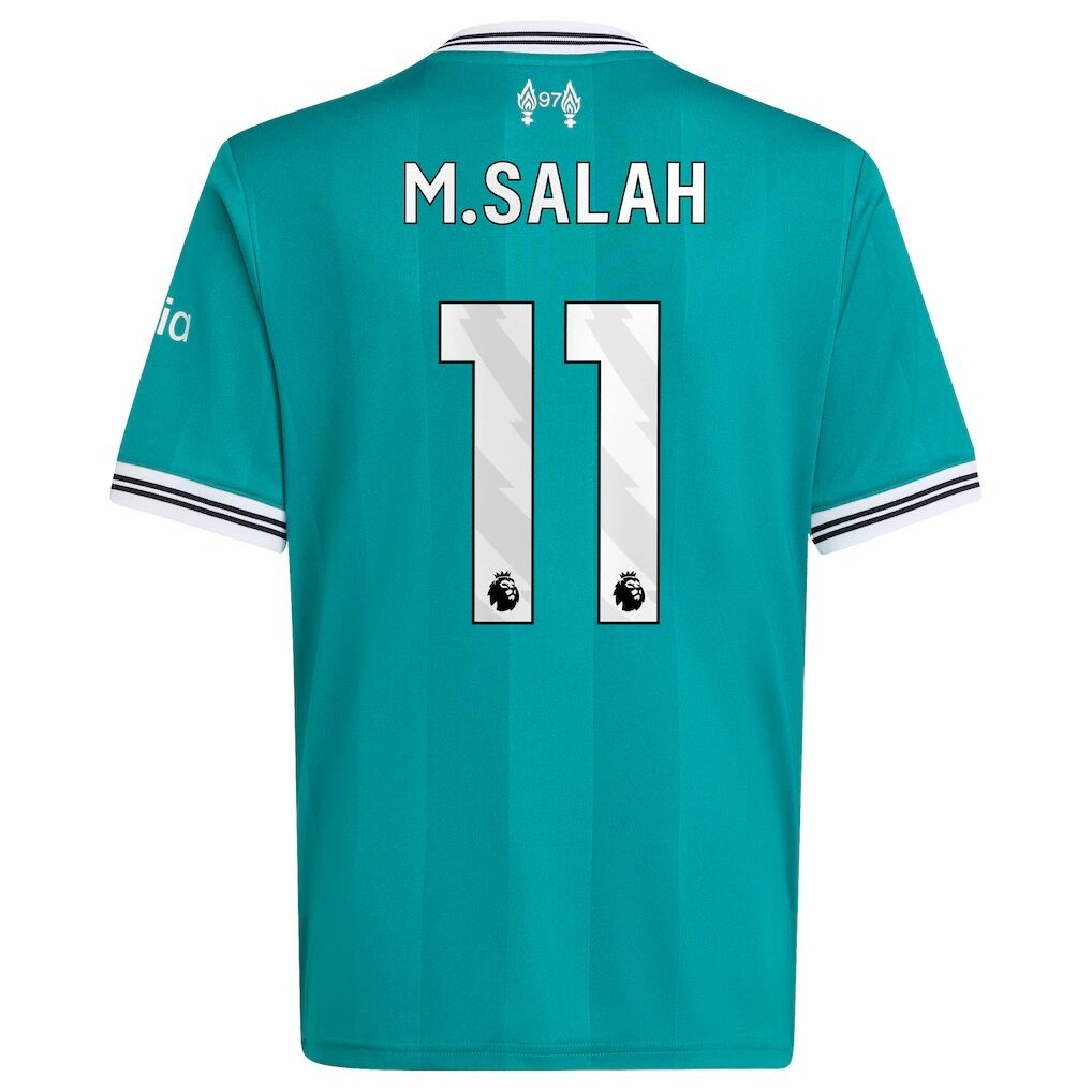 Mohamed Salah Liverpool adidas Youth 2025/26 Third Replica Player Jersey