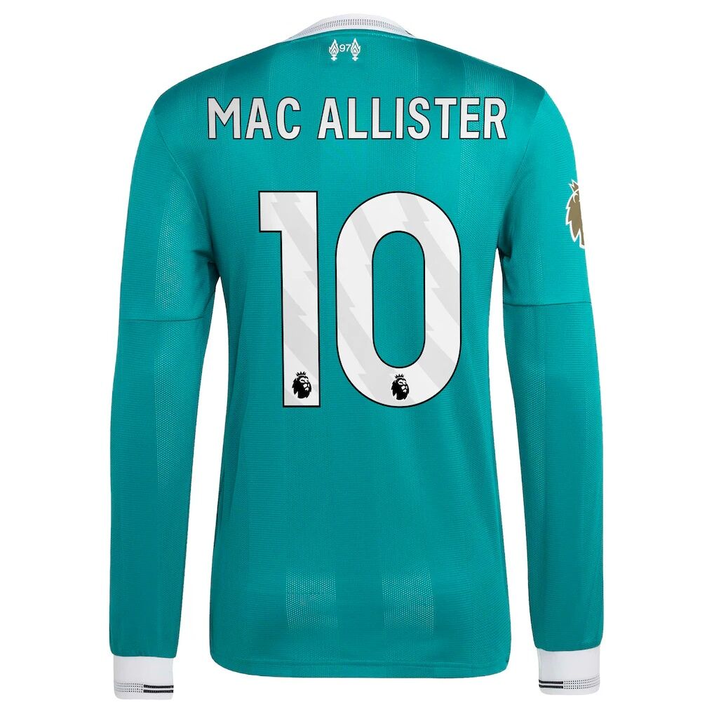 Alexis Mac Allister Liverpool adidas 2025/26 Third Authentic Long Sleeve Player Jersey