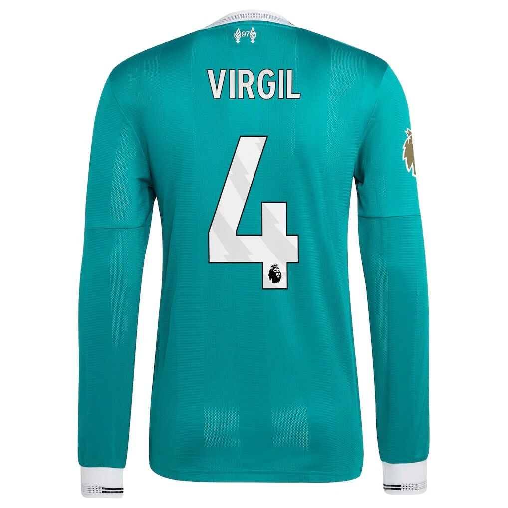 Virgil van Dijk Liverpool adidas 2025/26 Third Authentic Long Sleeve Player Jersey