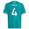 Virgil van Dijk Liverpool adidas Youth 2025/26 Third Replica Player Jersey - Green - Detail View