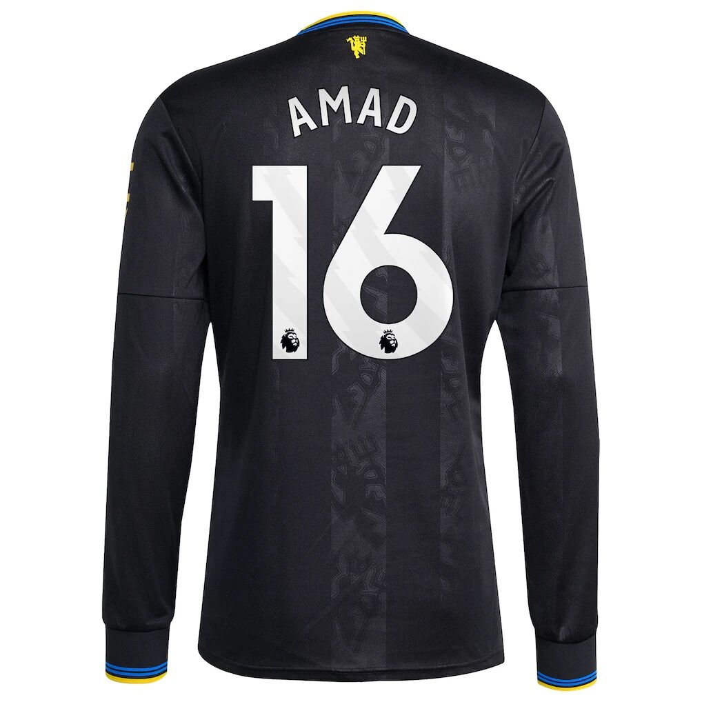 Amad Diallo Manchester United adidas 2025/26 Third Replica Long Sleeve Player Jersey