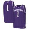 #1 Northwestern Wildcats Under Armour Replica Basketball Jersey - Purple - Front View