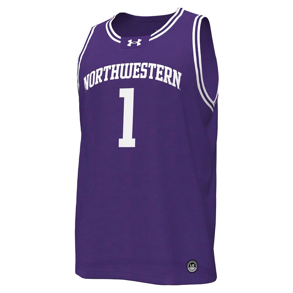 #1 Northwestern Wildcats Under Armour Replica Basketball Jersey